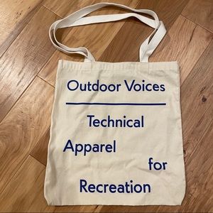 Outdoor voices tote (new, unused)